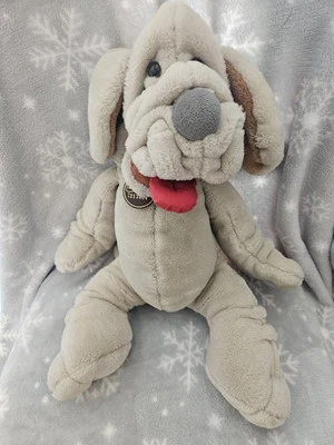  DE COLECCIÓN 1981 Ganz Bros Peluche 16" Arrugas El Perro Gris Ventrílocuo Marioneta  Foto 1 de 4