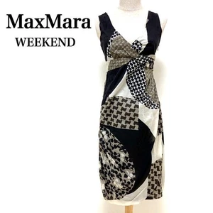 WEEKEND MaxMara Dress Sleeveless Size 38 M S Pattern Japan patterned all over - Picture 1 of 8