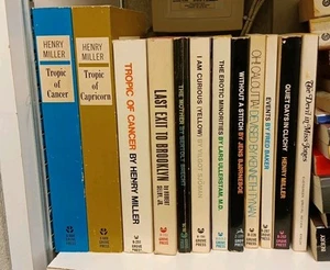12 VTG GROVE PRESS PB Book Lot Erotica Sexual Underground Counterculture Theater - Picture 1 of 13