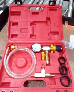 Radiator Cooling System Vacuum Purge Gauge Tool Set Coolant Refilling Kit【USED】 - Picture 1 of 4