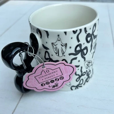 Taza de café Strawberry Street Halloween arco fantasma cerámica NUEVA Foto 1 de 4