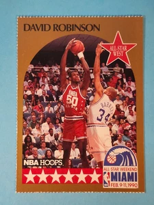 1990-91 Hoops All-Star Panels Perforated David Robinson San Antonio Spurs 🏀 - Picture 1 of 2