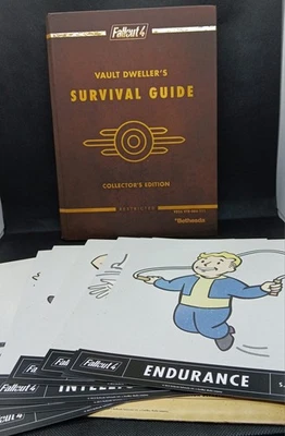 Fallout 4 Hardcover Strategy Guide w/ S.P.E.C.I.A.L. Mini-posters **NO MAPS** - Image 1 of 4