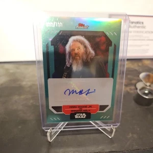 2023 Finest Star Wars Aqua Refractor /199 Mark Boone Junior Ranzar Malk Auto - Picture 1 of 7