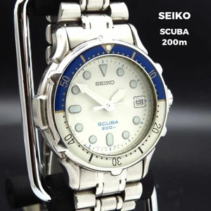 Reloj de buceo SEIKO SCUBA 200m manecillas luminosas de Japón - Imagen 1 de 6
