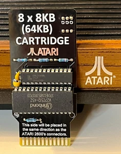 ✅ ATARI 2600 MULTI GAME CARTRIDGE ROM 64K 8X8K EEPROM W27C512 PAL NTSC SECAM ✅ - Picture 1 of 8