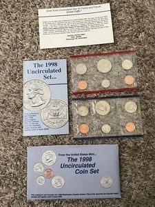 1998 U.S. Mint Set Uncirculated Original Government Packaging OGP Collectible - Picture 1 of 3