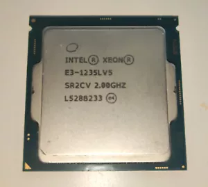 Intel Xeon E3-1235L v5 2.0GHz Socket LGA1151 v1 25W CPU ENERGY EFFICIENT w GPU - Picture 1 of 4