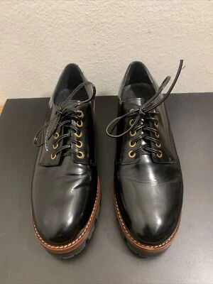 Jeffrey Campbell Women's Shoes Size 9 Black Trevor Platform Lug Derby Oxford - Image 1 of 4