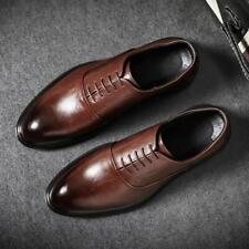 Mens Formal Shoes Lace Up Leather Oxford Shoes for Men Italian Dress Shoes New