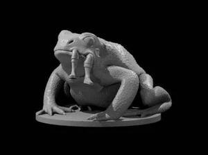 Giant Toad Eating an Adventurer - DND - Pathfinder - Dungeons & Dragons - RPG - - Picture 1 of 1