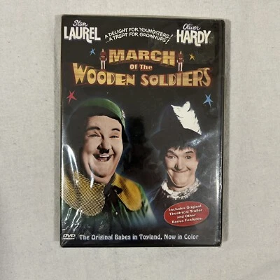 MARCH OF THE WOODEN SOLDIERS (2001 DVD) Not Rated Laurel & Hardy Colorized - Image 1 of 2