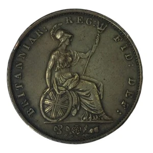 1853 Great Britain Copper Half Penny XF # - Picture 1 of 2
