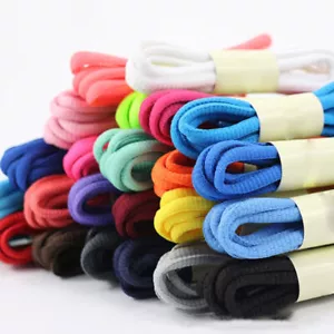 Oval Shoe laces 22Color Half Round Athletic Shoelaces for Sport/Running Shoes UK - Picture 1 of 24