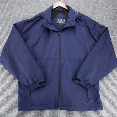 Trader Bay Jacket Windbreaker Full Zip  Blue/Green  Men Large Breatheable  - Image 1 of 4