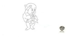 Looney Tunes-Sylvester/Porky Pig--Original Production Drawing-Quackbusters Movie