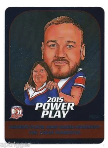 2015 NRL Power Play FAN CARD (FC14) Jared WAEREA-HARGRAVES Roosters - Picture 1 of 1