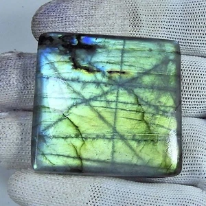 162 Cts. Labradorite Cabochon Natural Quality Loose Gemstone 43x42x08 mm AB07-15 - Picture 1 of 4