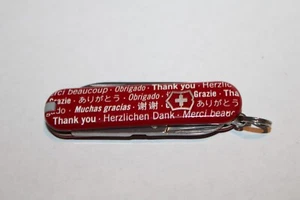 Victorinox Classic Swiss Army Knife - THANK YOU GRACIAS - VGC - Picture 1 of 2