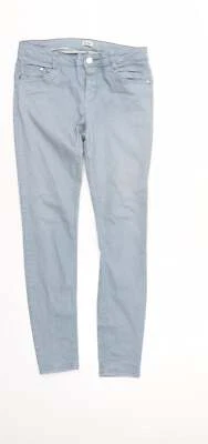 Pantalones de mezclilla para mujer Pimkie de algodón azul talla 10 L27 con cremallera regular Foto 1 de 4