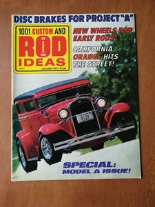 1001 Custom & Rod Ideas Magazine January 1977 - Special Model A Issue - Customs - Picture 1 of 2