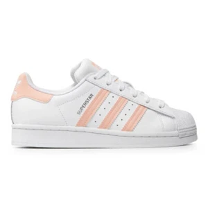 Adidas Superstar Donna ragazza 36 37 38 39 bianco rosa scuola scarpe sportive - Imagen 1 de 8