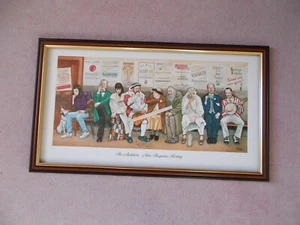 PRINTS BY JEDD LARGE SIZE FRAMED - THE AUDITION - NINE THESPIANS RESTING - Picture 1 of 1