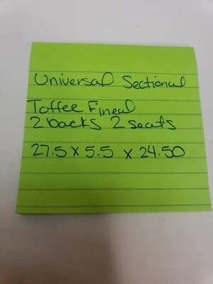 HB Universal Cojín Protector Caramelo Exterior Seccional 2 Sillas Cojín Funda L5 Foto 1 de 3