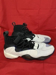Adidas CRAZY BYW X  Basketball Shoes B42244 Core Black/Cloud White /Real Purple - Picture 1 of 7