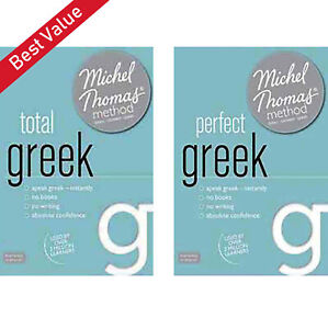 Michel Thomas Total Greek & Perfect Greek Complete Greek Set *BOTH COURSES*