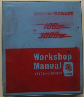 Austin Healey 100/6 y 3000 Mk I II III original encuadernado anillo manual de taller 1967 Foto 1 de 3