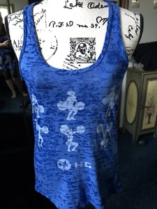 Next Level Apparel Blue Racerback Tank Top Size Large - Picture 1 of 9