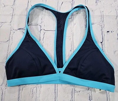 Traje de baño Anne Cole MUJER TALLA M Locker azul bikini sujetador top malla traje de baño Foto 1 de 4