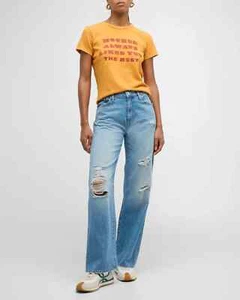 NWOT MOTHER SUPERIOR LIL' DODGER SNEAK JEANS TOMORROW ALWAYS KNOWS SZ 27 PETITE - Picture 1 of 13