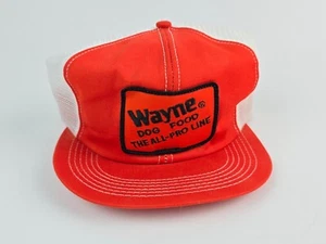 Wayne Feed Comida para Perros Parche Naranja Trucker Hat K-products Nuevo de Lote Antiguo Snapback - Imagen 1 de 10