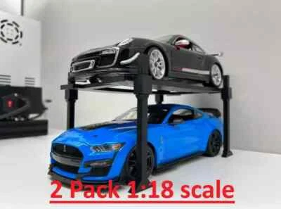 2 Pack Car Lift 1:18 Scale Diecast Model Display Stand - Choose Your Color! - Image 1 of 4
