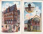 2 Ak um 1900, Hessen "Frankfurt a M., Haus zur Goldenen Waage"; Kleinf.; n. gel.