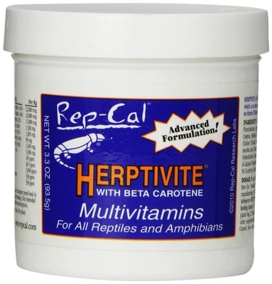 HERPTIVITE Multivitamin for reptiles and amphibians (3.3 oz) Blue Bottle, 1 Pack - Image 1 of 2