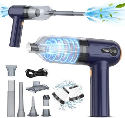 Powerful Car Vacuum Cleaner Dust Blower 3 Mode 6 Nozzle Powerful 15000Pa Suction - Image 1 of 4