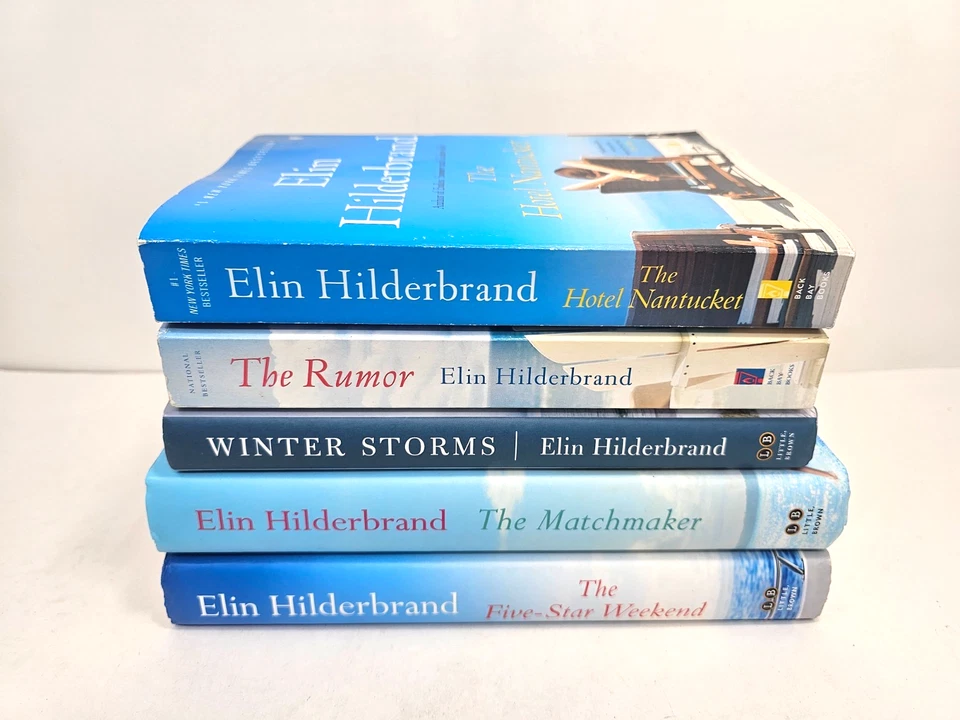 Lot of 5 Paperback Hardcover Romance Books by Elin Hilderbrand The Rumor & More Foto 1 de 4