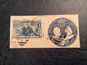 ICOLLECTZONE US U348 XF used interesting franking with one cent Columbian - Picture 1 of 2