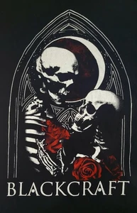 Camiseta BlackCraft Cult Skeleton Lovers Roja Rosa Negra Edición Limitada RARA Gótica - Imagen 1 de 3