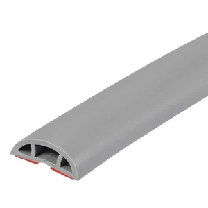 6.6ft Floor Cord Cover Cable Protector 0.4" W x 0.24" H Cable Management Grey - Picture 1 of 6