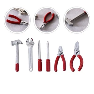 6 Pcs Dollhouse Tools Miniature Woodworking Toy Miniatures Accessories - Picture 1 of 8