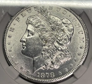 1878 CC Morgan Silver Dollar P G A M S 6 4 - Picture 1 of 4