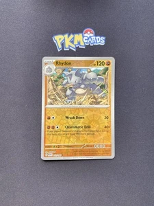 Juego de cartas coleccionables Pokémon Rhydon 151 112/165 holograma inverso LP. - Imagen 1 de 3