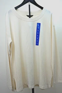 Banana Republic Sweater Women's Long Sleeve Large Off-White Super Soft - Picture 1 of 9