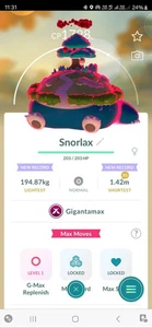 Gigantamax Snorlax   Pokémon Tr@de GO - Picture 1 of 1