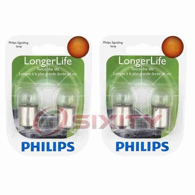 2 pc Philips License Plate Light Bulbs for Plymouth Arrow Barracuda ky - Image 1 of 4