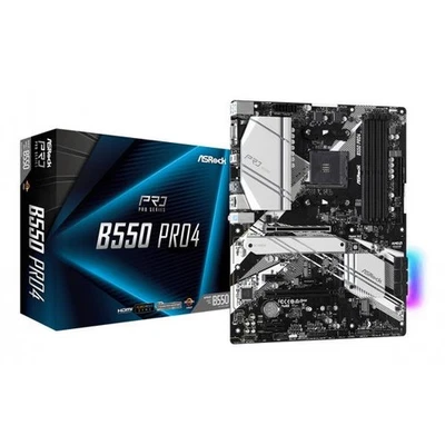 4872881 Asrock Asrock B550 Pro4 AMD B550 Socket AM4 ATX (ASRock B550 Pro4 AMD AM - Immagine 1 di 4